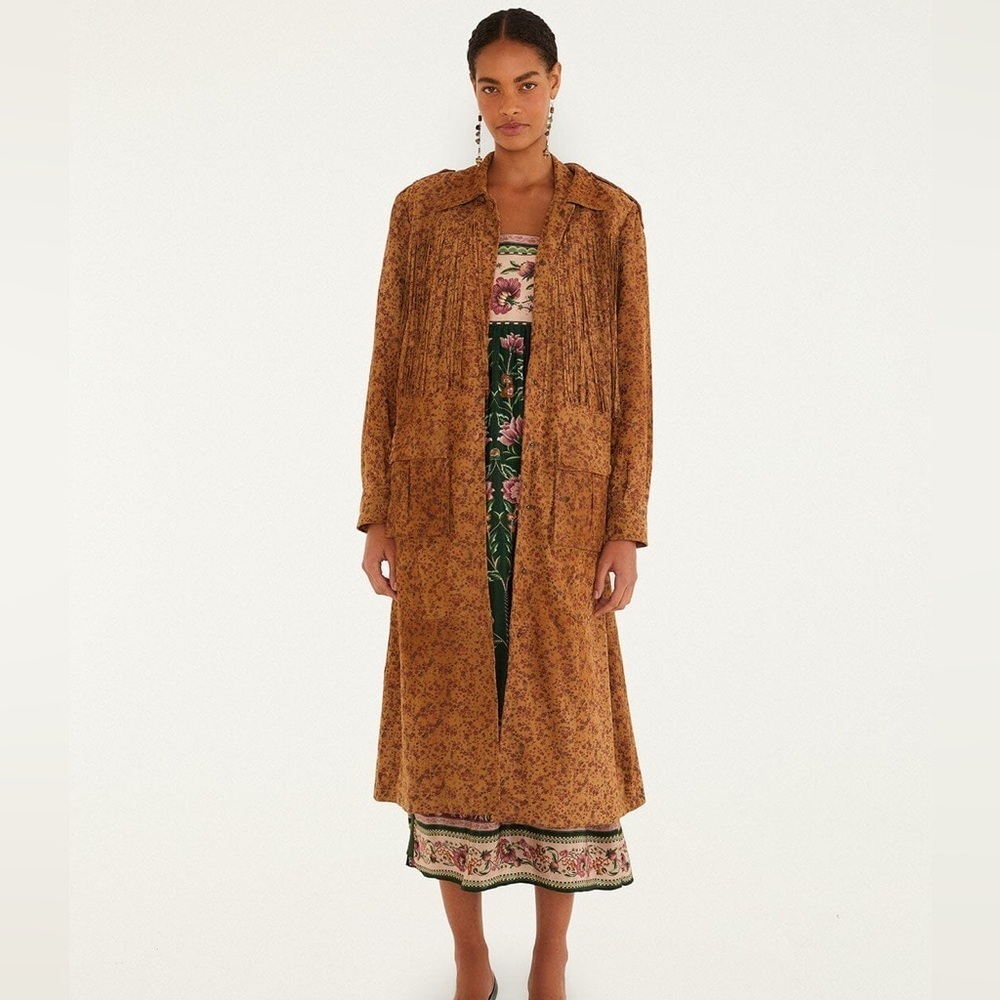 Farm Rio: Liberty Leather Trench Coat